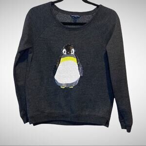 American Eagle Outfitters Sequin Penguin Sweater size small